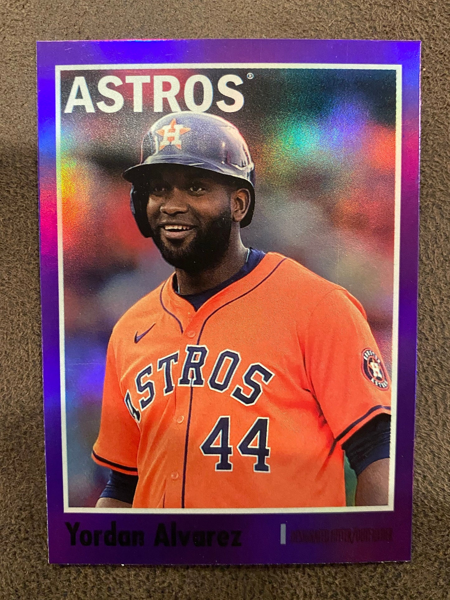 Yordan Alvarez - 2024 Topps Archives - Purple Foils - Astros