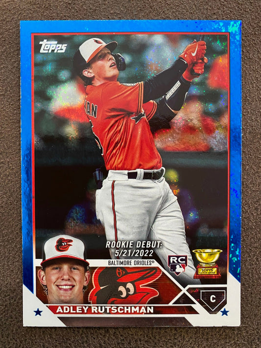 Adley Rutschman - 2023 Topps Update - Rookie Debut Blue /999 - Orioles