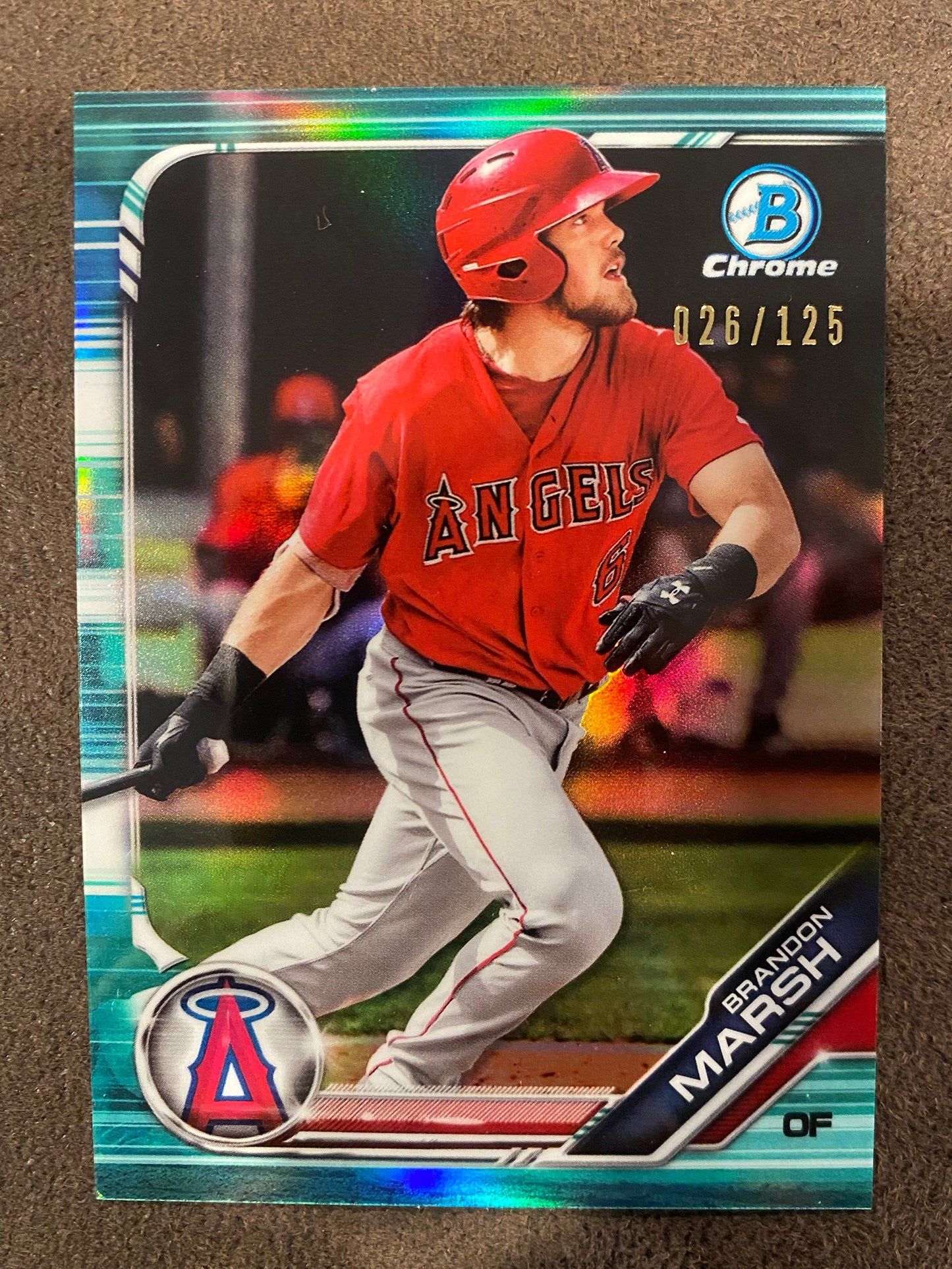 Brandon Marsh - 2019 Bowman Chrome - Aqua /125 - Angels