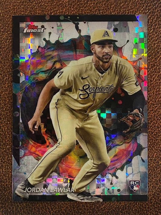 Jordan Lawlar - 2024 Topps Finest - Rare Checkerboard XFractor - Diamondbacks