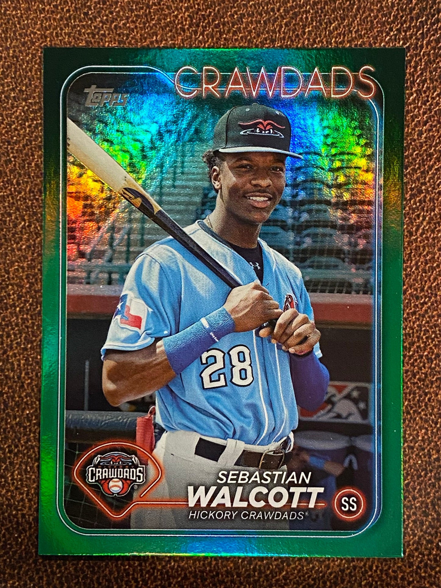 Sebastian Walcott - 2024 Topps Pro Debut - Green Foil - Rangers