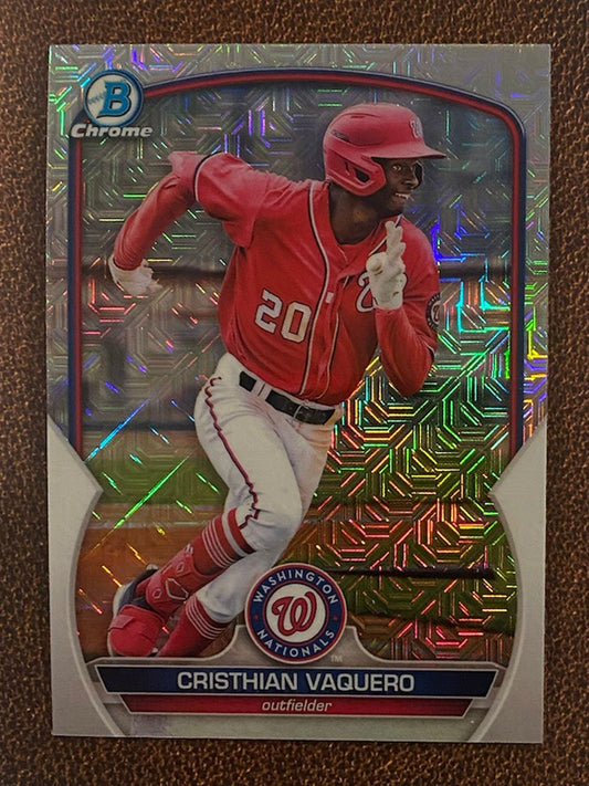 Cristhian Vaquero - 2023 Bowman - Mega Box Mojo Refractor - Nationals