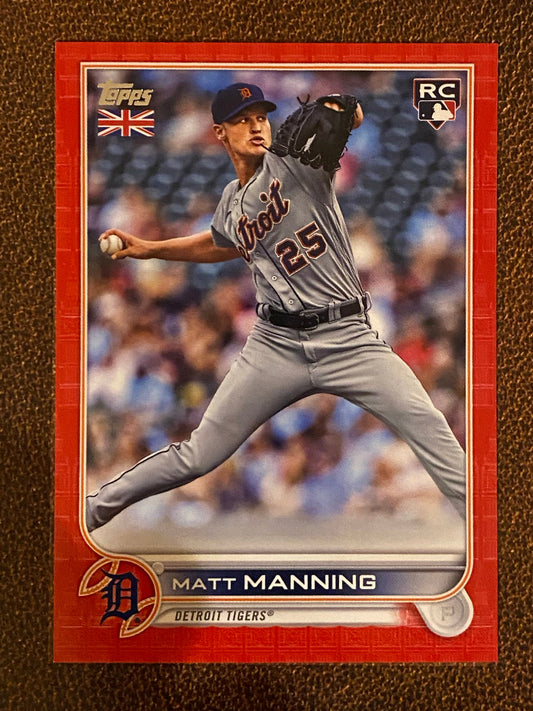 Matt Manning - 2022 Topps UK - Big Ben Red /99 - Tigers