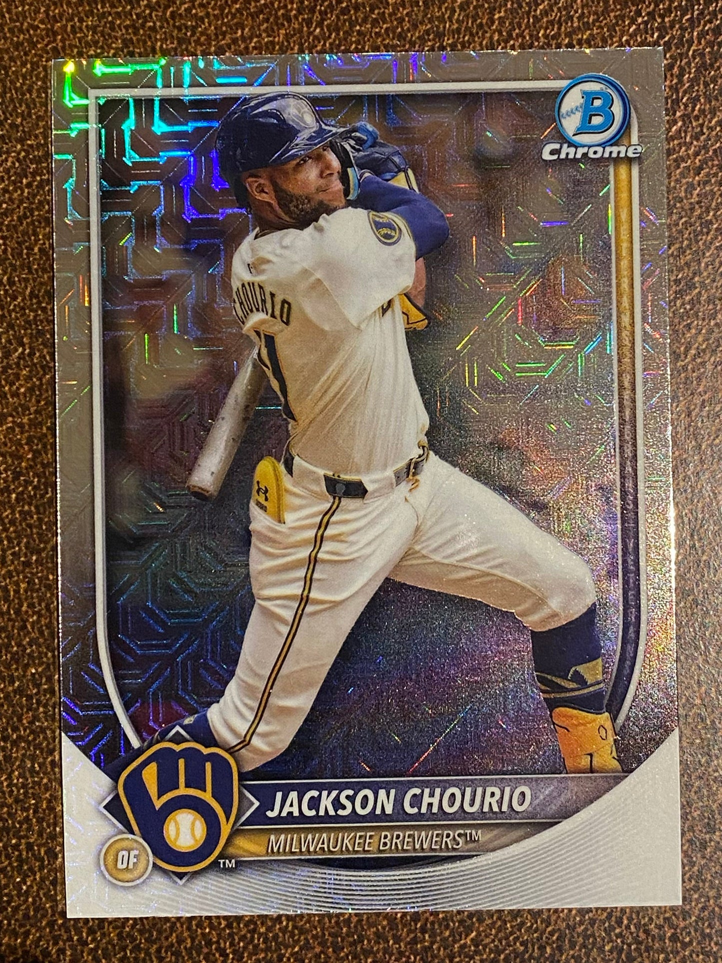 Jackson Chourio - 2025 Bowman - Mojo Refractor - Brewers