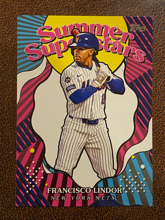 Francisco Lindor - 2025 Topps Series 2 - Summer Superstars Insert - Mets