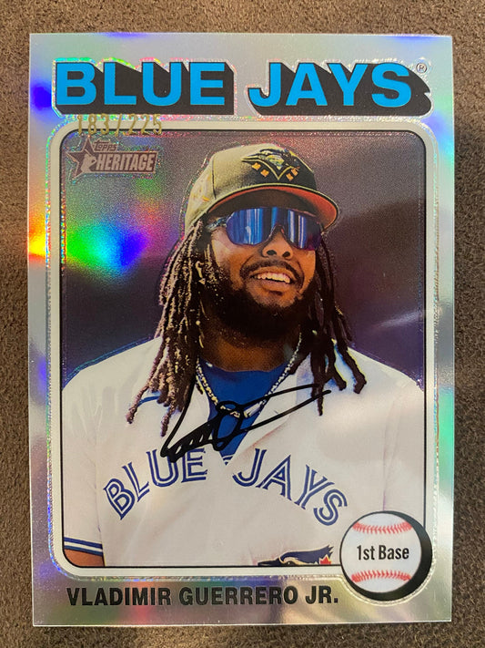 Vladimir Guerrero Jr. - 2024 Topps Heritage High Number - Silver Refractors /225 - Blue Jays