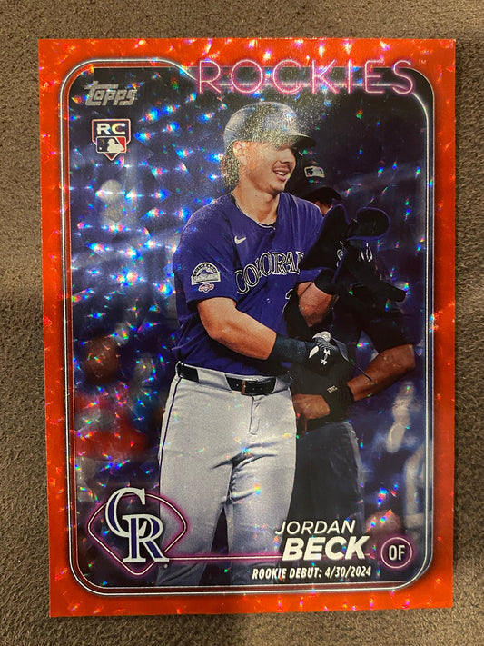 Jordan Beck - 2024 Topps Update - Red Foil /199 - Rockies