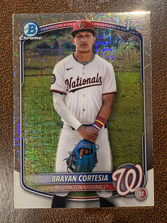Brayan Cortesia - 2025 Bowman Chrome - 1st Mojo - Nationals