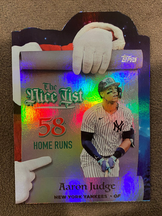 Aaron Judge - 2025 Topps Holiday - The Nice List (Home Runs) - Yankees