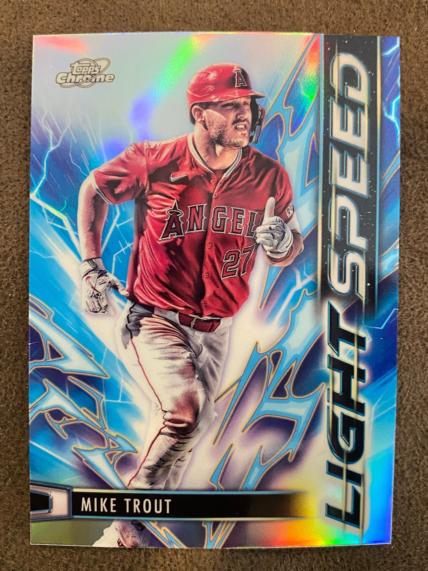 Mike Trout - 2025 Topps Chrome Cosmic - Light Speed Insert - Angels