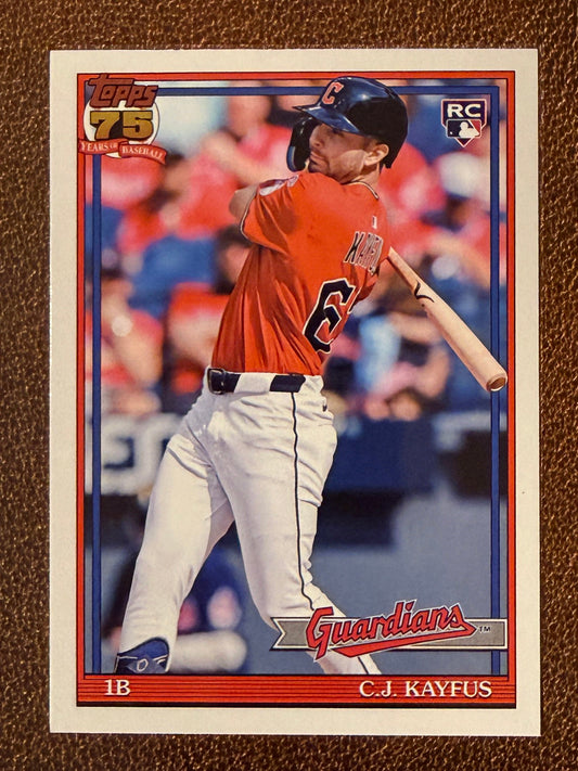 C.J. Kayfus - 2026 Topps Series 1 - 1991 Insert - Guardians