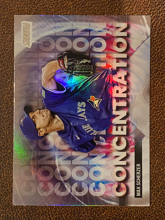 Max Scherzer - 2025 Topps Stadium Club - Concentration Insert - Blue Jays