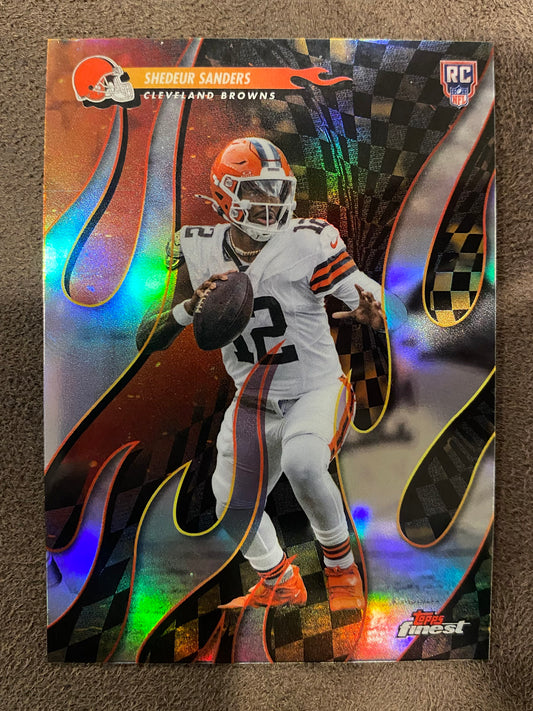 Shedeur Sanders - 2025 Topps Finest - Rookie Torchers Refractor - Browns