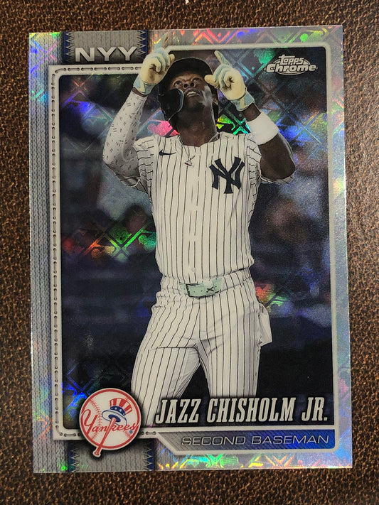Jazz Chisholm Jr. - 2026 Topps Chrome Logofractor - Base Logofractor - Yankees