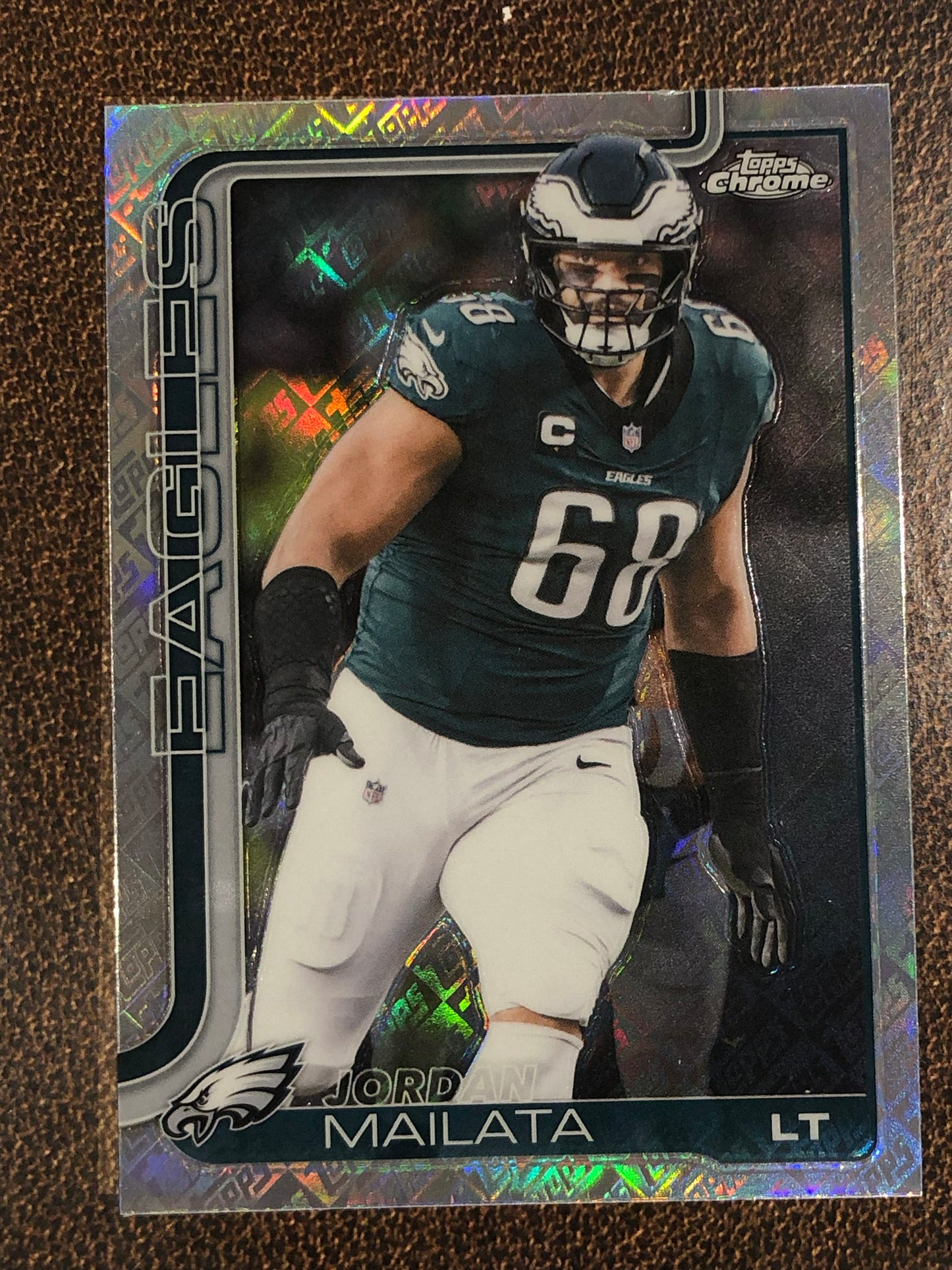 Jordan Mailata - 2025 Topps Chrome - Topps Foil - Eagles