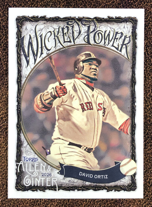 David Ortiz - 2026 Topps Allen & Ginter - Wicked Power Insert - Red Sox