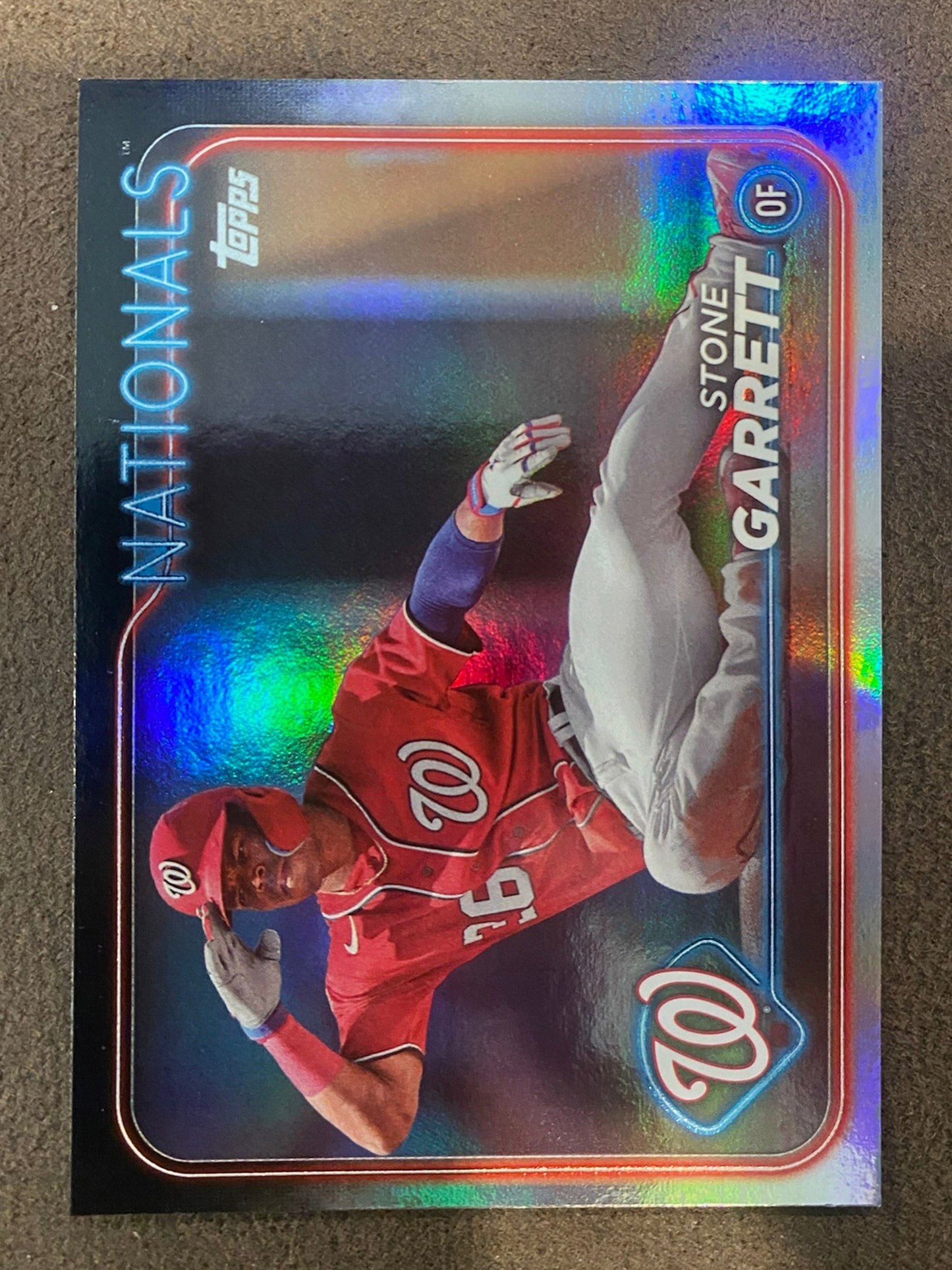 Stone Garrett - 2024 Topps Series 1 - Rainbow Foil - Nationals