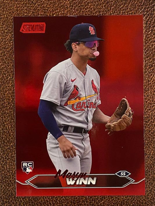 Masyn Winn - 2024 Topps Stadium Club - Red Foil - Cardinals