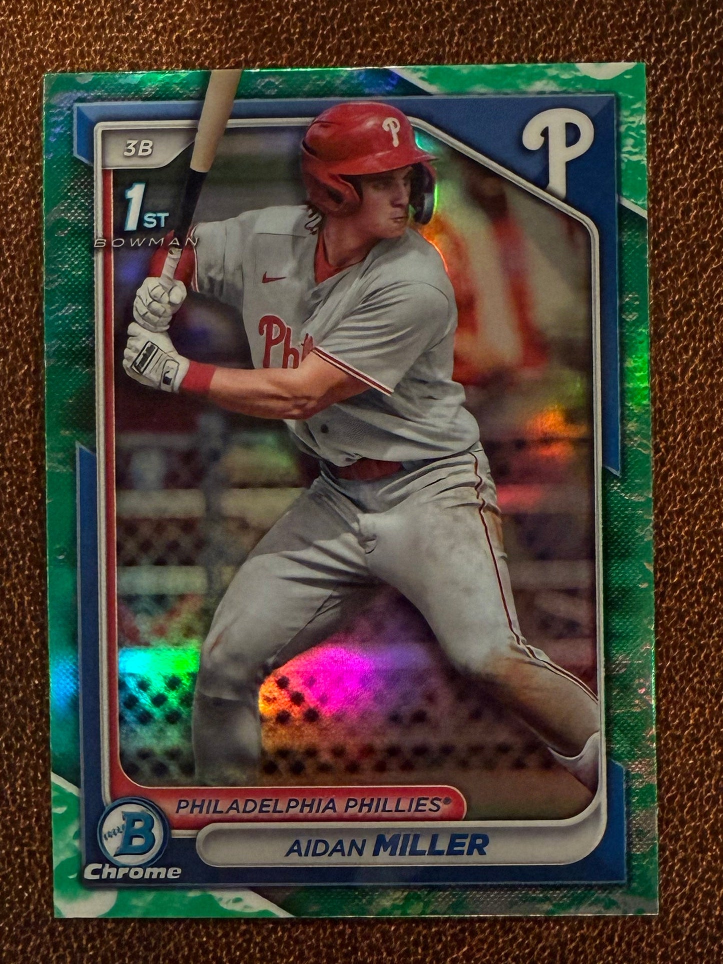 Aidan Miller - 2024 Bowman - Chrome Lunar Glow - Phillies