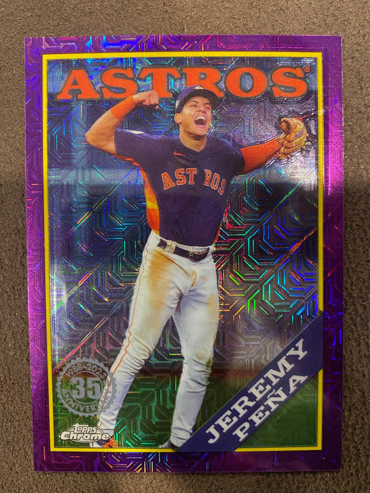 Jeremy Pena - 2023 Topps Series 2 - Purple Mojo Refractor /75 - Astros