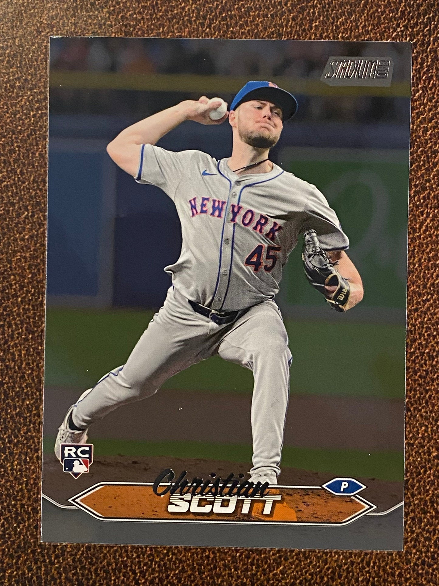 Christian Scott - 2024 Topps Stadium Club - Black Foil - Mets