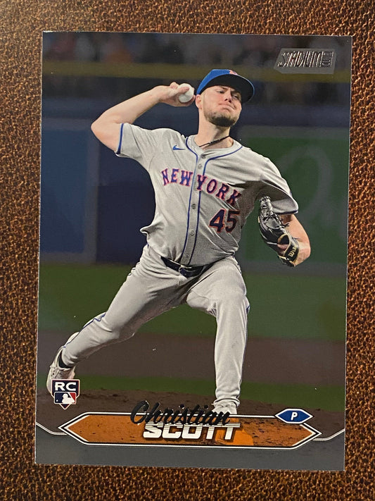 Christian Scott - 2024 Topps Stadium Club - Black Foil - Mets