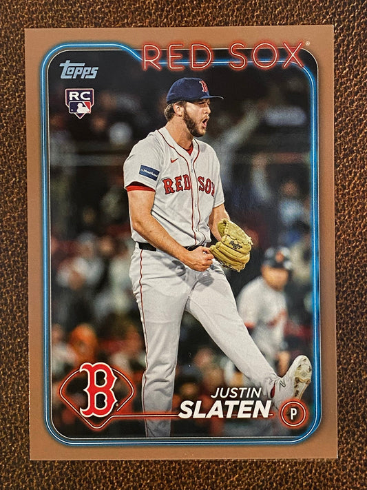 Justin Slaten - 2024 Topps Update - Gold /2024 - Red Sox