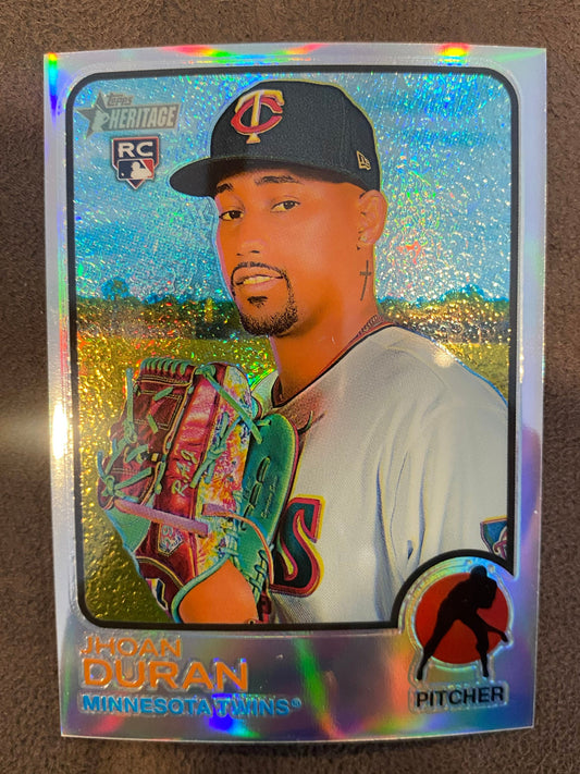 Jhoan Duran - 2022 Topps Heritage High Number - Refractor /673 - Twins