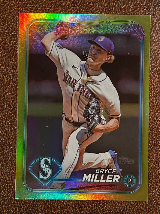 Bryce Miller - 2024 Topps Series 2 - Yellow Foils - Mariners