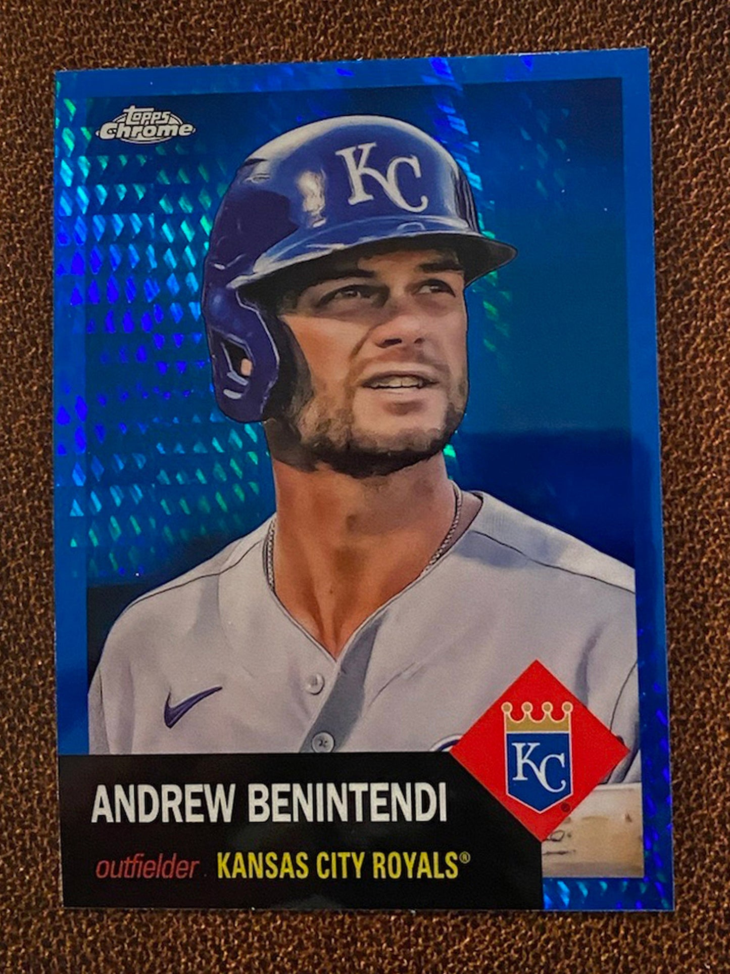 Andrew Benintendi - 2022 Topps Chrome Platinum Anniversary - Blue Prism - Royals