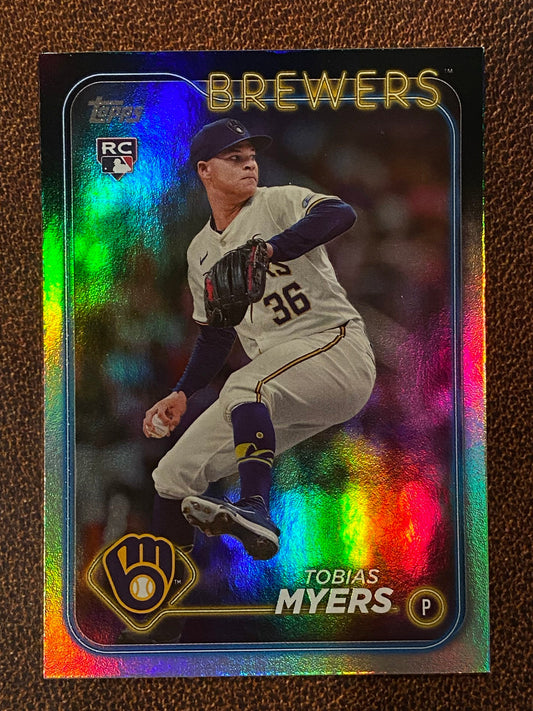 Tobias Myers - 2024 Topps Update - Rainbow Foil - Brewers