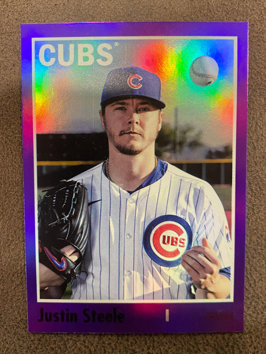 Justin Steele - 2024 Topps Archives - Purple Foils - Cubs