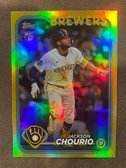 Jackson Chourio - 2024 Topps Update - Gold Foil Parallel (Hobby Exclusive) - Brewers