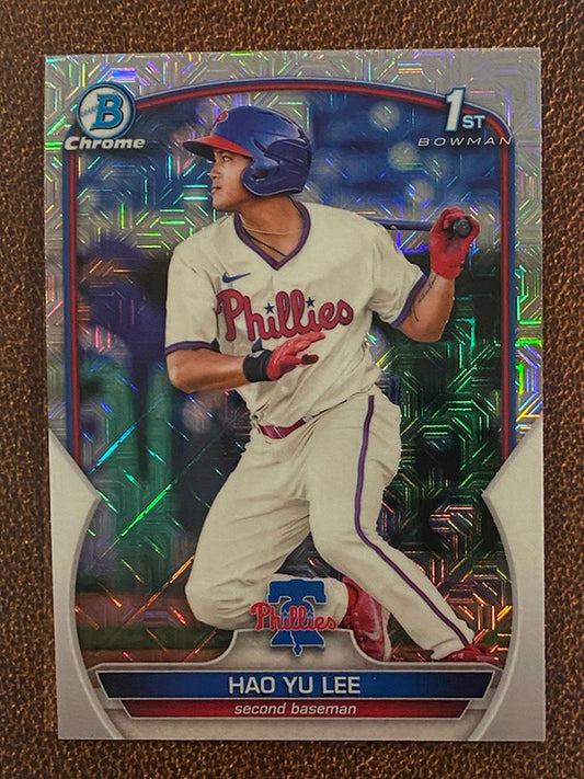 Hao Yu Lee - 2023 Bowman - Mega Box Mojo Refractor - Phillies