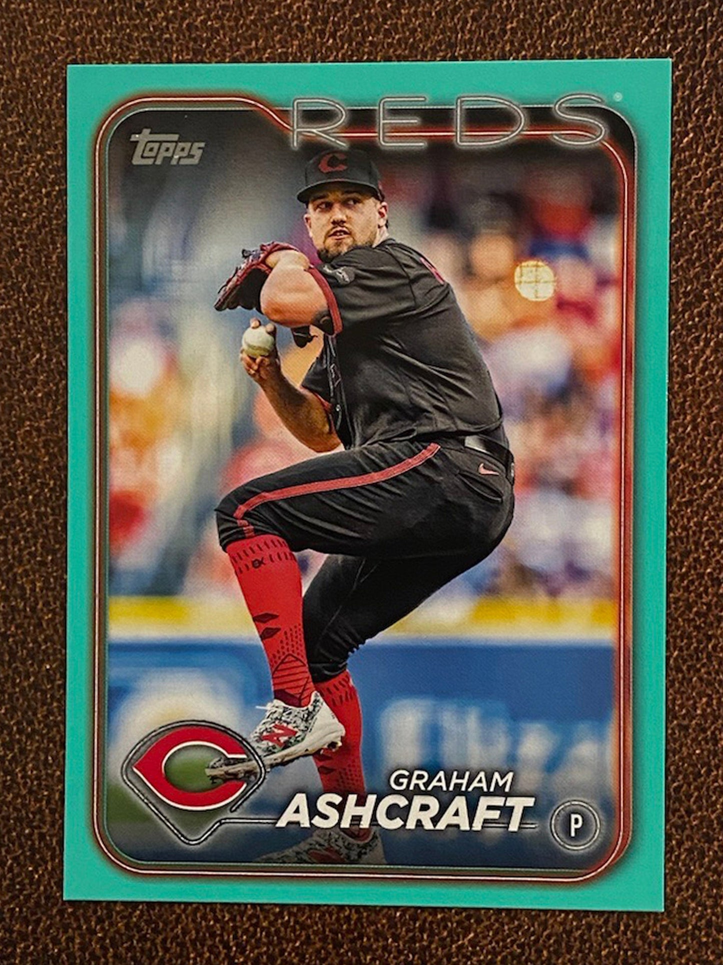 Graham Ashcraft - 2024 Topps Series 2 - Aqua Parallel - Reds