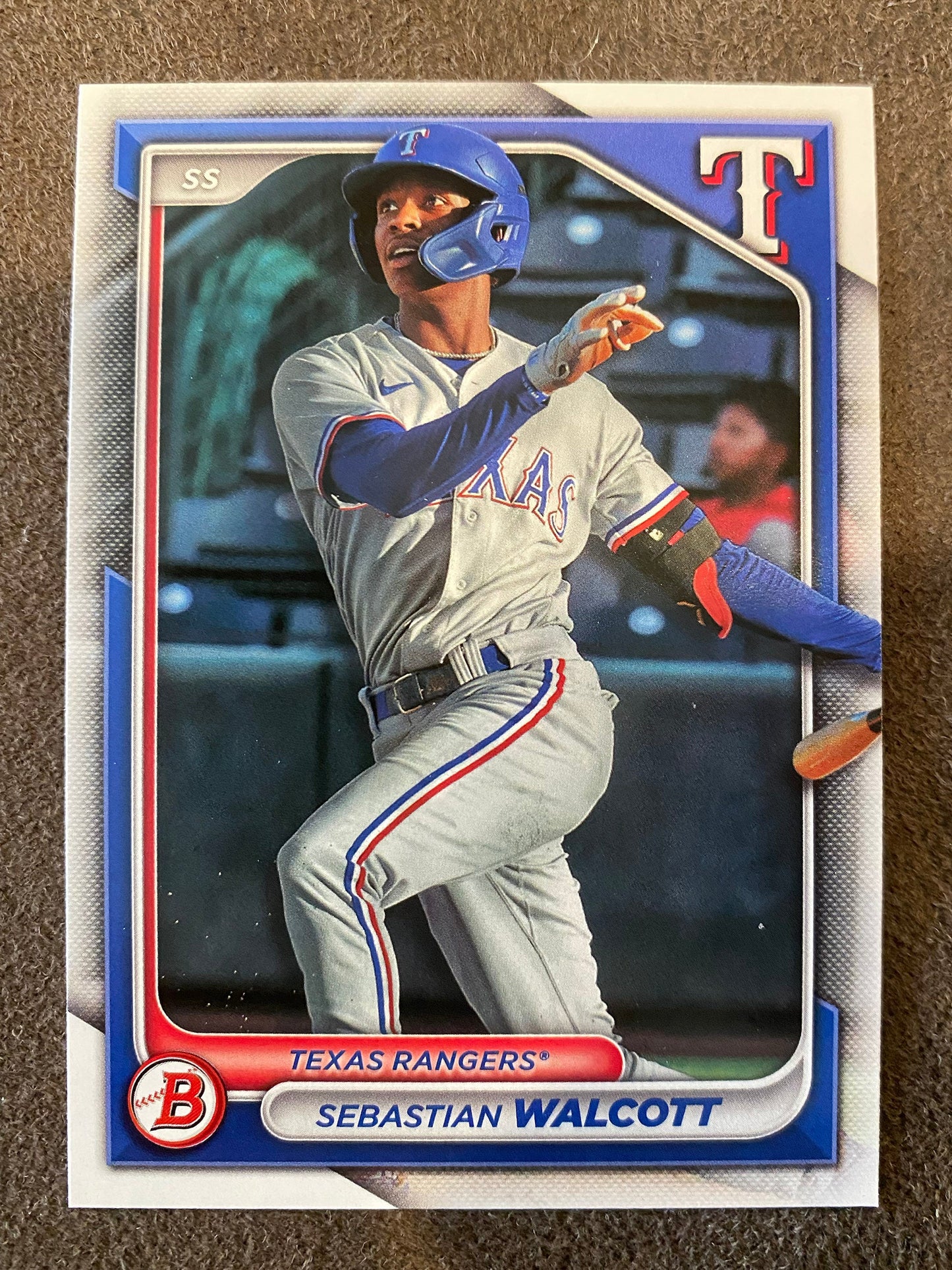 Sebastian Walcott - 2024 Bowman - Paper prospect - Rangers