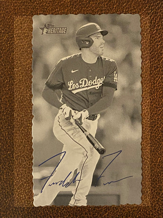 Freddie Freeman - 2023 Topps Heritage High Number - Deckle Edge SSP - Dodgers