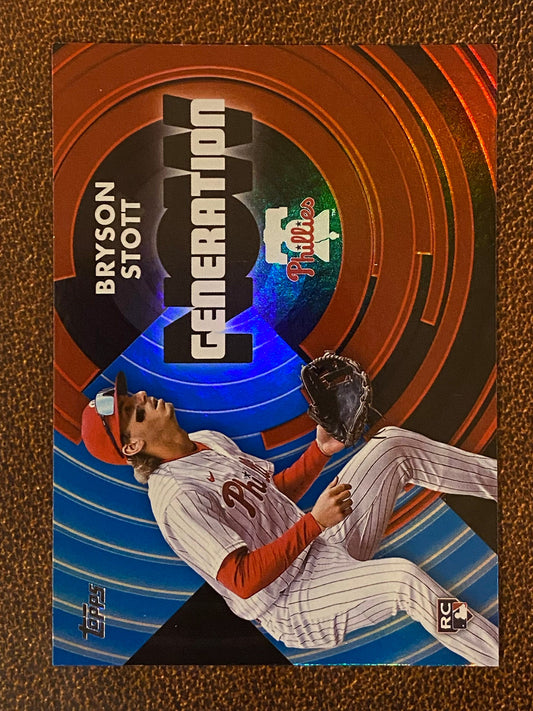 Bryson Stott - 2022 Topps Update - Generation Now BLUE - Phillies