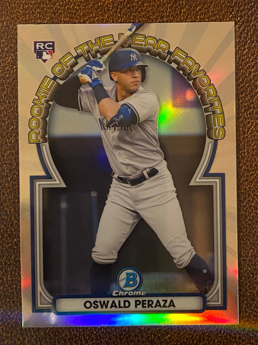 Oswald Peraza - 2023 Bowman - Rookie of the Year Favorites - Yankees