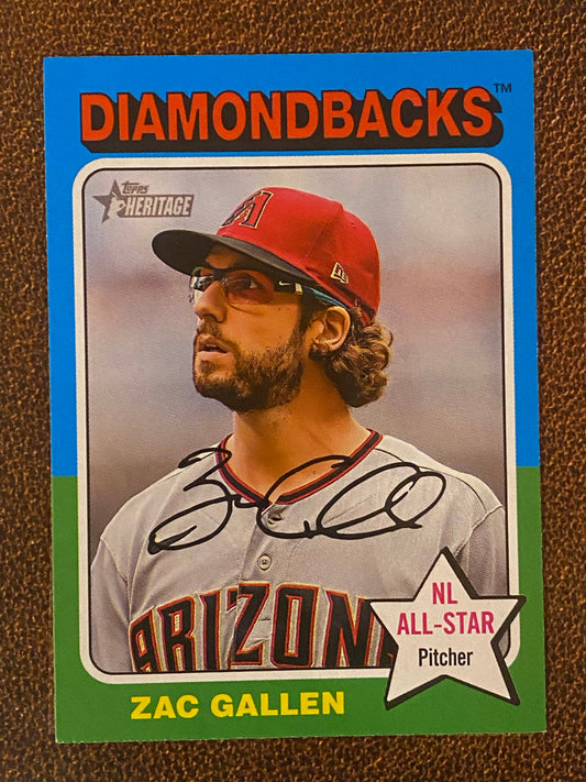 Zac Gallen - 2024 Topps Heritage - Low Number Short Prints - Diamondbacks