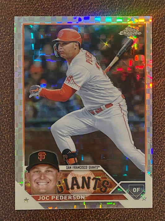 Joc Pederson - 2023 Topps Chrome - XFractors - Giants