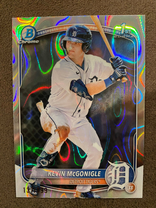 Kevin McGonigle - 2025 Bowman - Lava /399 - Tigers