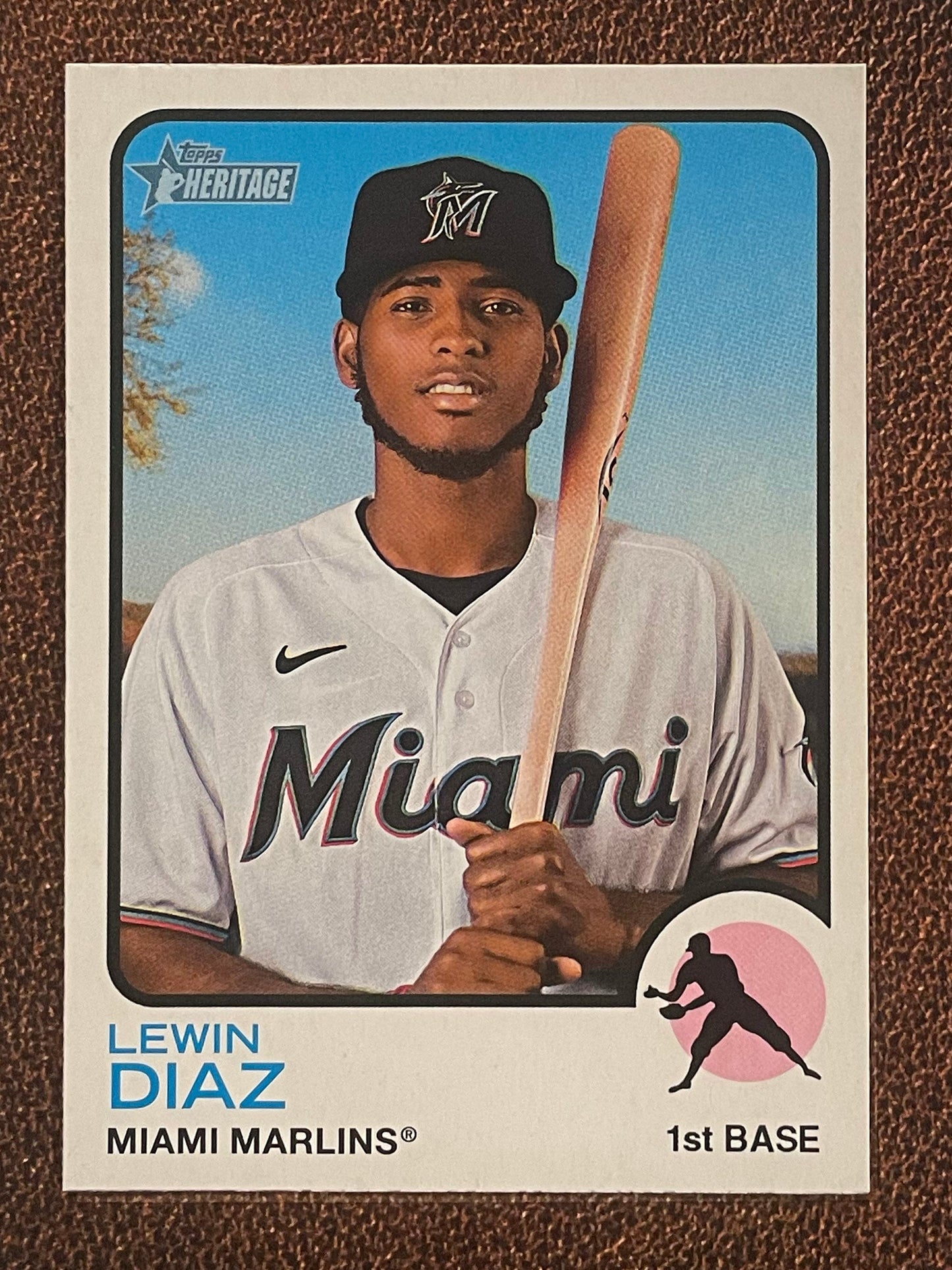 Lewin Diaz - 2022 Topps Heritage High Number - Short Print - Marlins