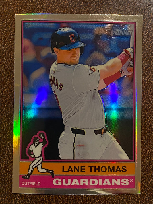 Lane Thomas - 2025 Topps Heritage - Refractor - Guardians
