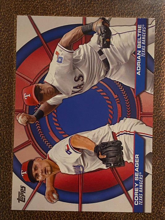 Corey Seager / Adrian Beltre - 2025 Topps Series 2 - Dynamic Duos - Rangers
