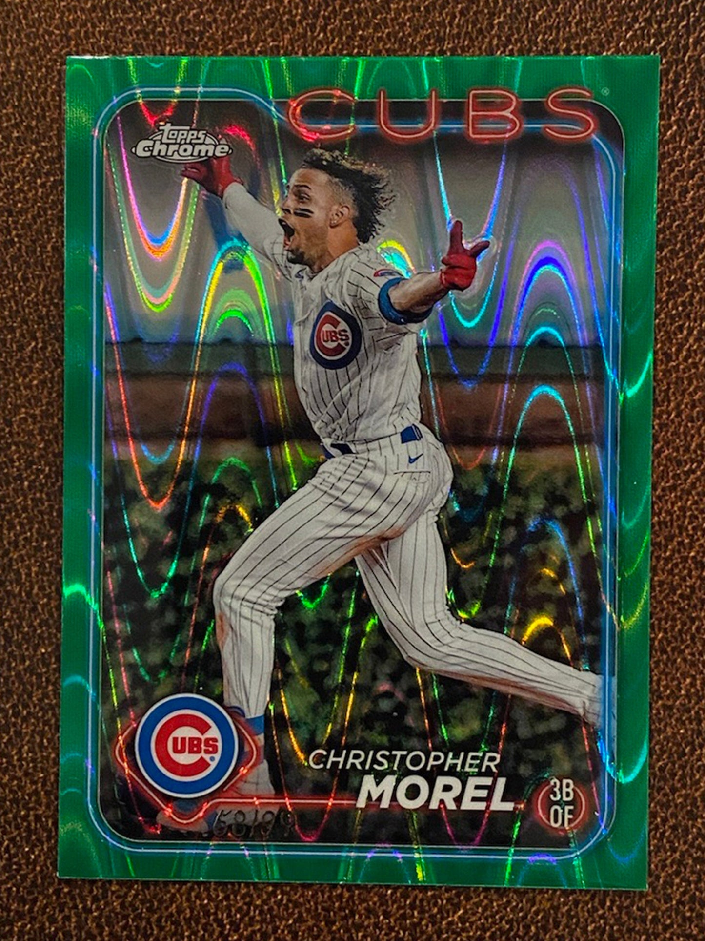 Christopher Morel - 2024 Topps Chrome - Green Raywave /99 - Cubs