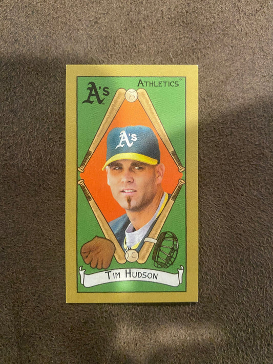 Tim Hudson - 2025 Topps T205 Mini - Piedmont Back (**Corner Whiting**) - Athletics