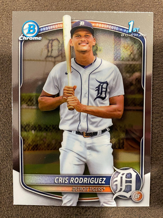 Cris Rodriguez - 2025 Bowman Chrome - 1st Chrome - Tigers