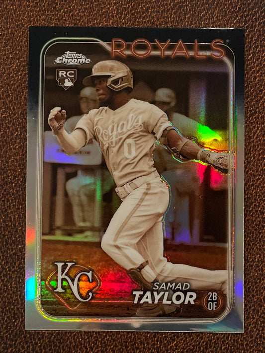 Samad Taylor - 2024 Topps Chrome - Sepia Refractor - Royals