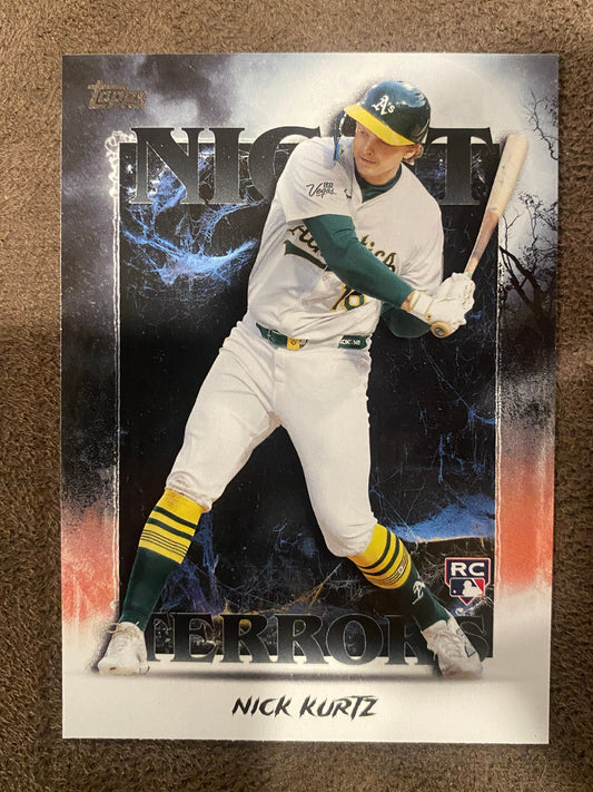 Nick Kurtz - 2025 Topps Update - Night Terrors Insert - Athletics